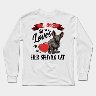 Sphynx Cat Long Sleeve T-Shirt